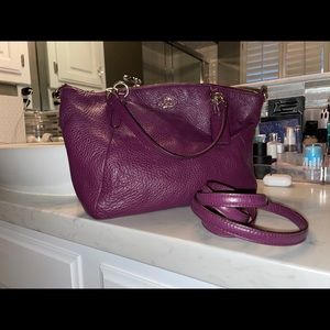COACH Plum Crossbody Satchel